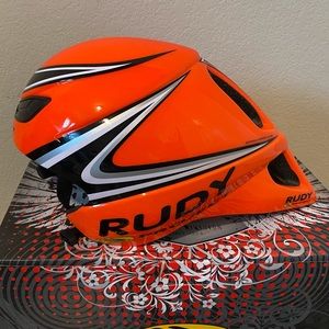 Rudy Wingspan orange cycling triathlon helmet
